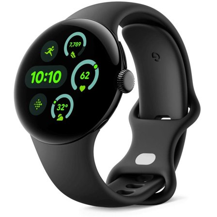 Google Pixel Watch 3 41mm WiFi (obsidian) Smartklokke, Actua display, GPS, Bluetooth, WiFi, IP68, 5ATM
