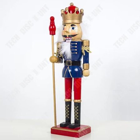 Nøddeknækker - TECH RABAT - Soldat - 60 cm - Vintage trædekoration - Tysk håndværk