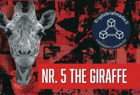Liechtenstein - Nr. 5 Giraffen - Kryptofrimærke