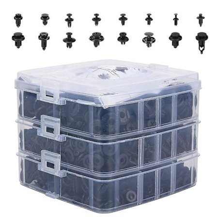 620 st. Bilfästen i Plast, Fästklämmor, Skärmfästen, 16 Populära Storlekar, Bilfästen, Set för Toyota Gm F