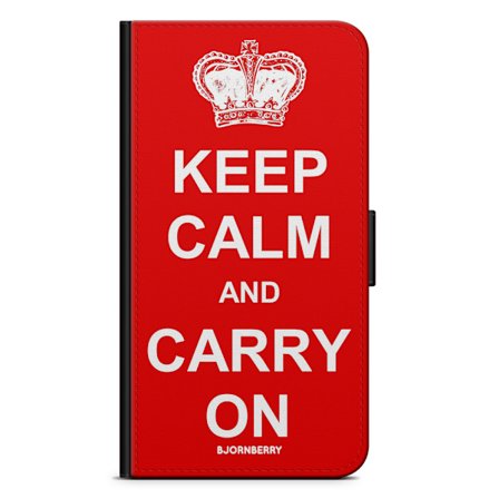 Bjornberry Fodral Samsung Galaxy S21 Ultra- Keep calm carry on