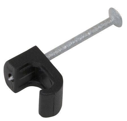 Castor Oval Clips m/spiker 3x5 Sort 20pk