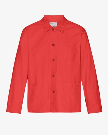 Organic Workwear Jacket - Red Tangerine - Male - M