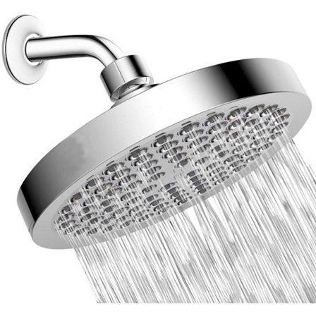 ING Suihkupää Sadesuihkupää Ruostumaton teräs Painesadesuihkupää Wellness Spa ø 15 cm Helppo asennus Säädettävä kulma Pyöreä 1/2 tuumaa