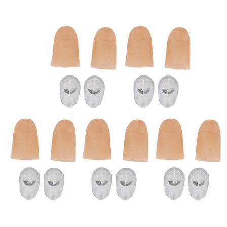 5 Par LED Finger Lights Batteridrivna Färgglada Tumrekvisita 4,5cm PVC 3V 40mAh