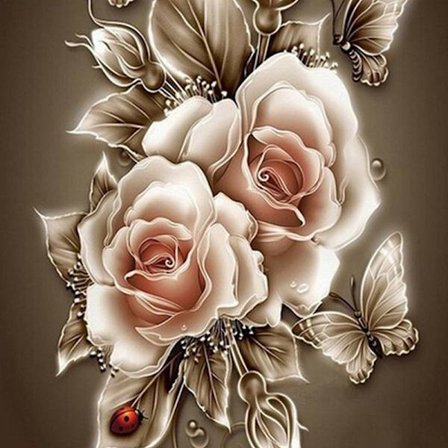 (30x30cm) Fyrkantig Diamantmålning 5D DIY Fyrkantig Diamantmålning, ZQKLA