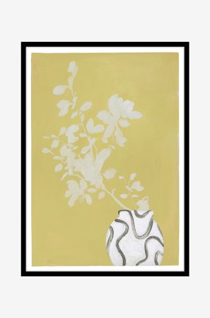 Malerifabrikken - billede Vanilla yellow, Sort ramme - Gul - Billeder - Fra Homeroom