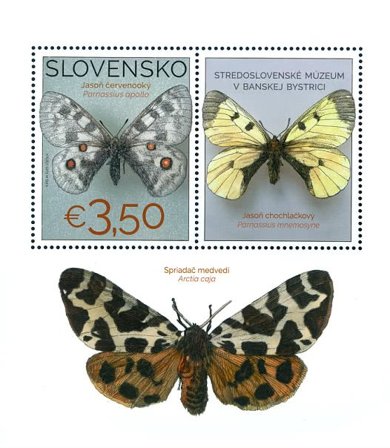 Slovakiet - Butterfly - Postfrisk miniark