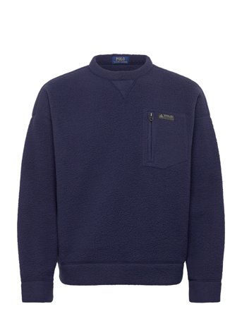 Polo Ralph Lauren Relaxed Fit Pile Fleece Sweatshirt - Navy - XL