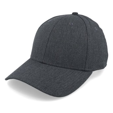 Equip - Grå adjustable Keps - Blank Dark Heather Grey Adjustable @ Hatstore