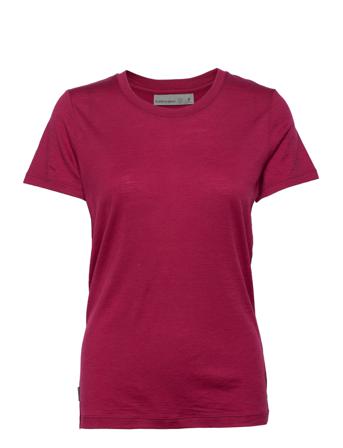 Women Tech Lite Ii Ss Tee T-shirts & Tops Short-sleeved Vinröd Icebreaker