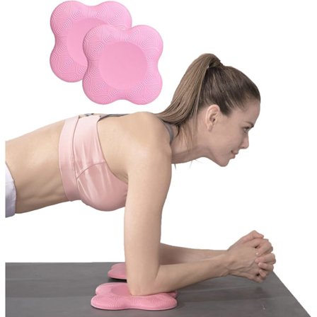 2 stk. Yoga Knæbeskyttere, Ekstra Tykke Yoga Tilbehør til Kvinder/Mænd Puder Knæ og Albuer, Skridsikre Yogamåtter