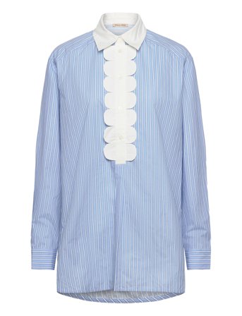 Stella Nova | Striped Shirt With Scallops | 36