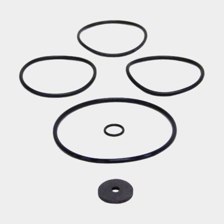 Packningssats till oljekylare för Volvo Penta B18, AQ60F, AQ90, AQ95, AQ110, BB30, MB18 i svart gummi, hög kvalitet.