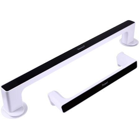 2 stk. Håndklestativ uten hull, dørlim, håndklestang, dusjhåndkle