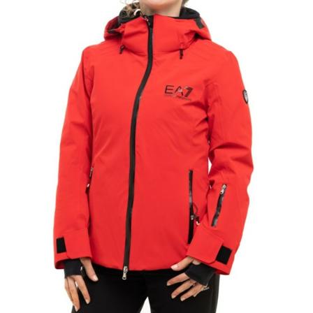 Emporio Armani, Rain Proof Jackets Rood, Dames, Maat:M