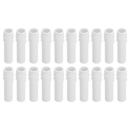 20 st 4 tum ljuskåpor hylsor simulering vaxdropp E12 ljusuttag kåpor för ljuskrona