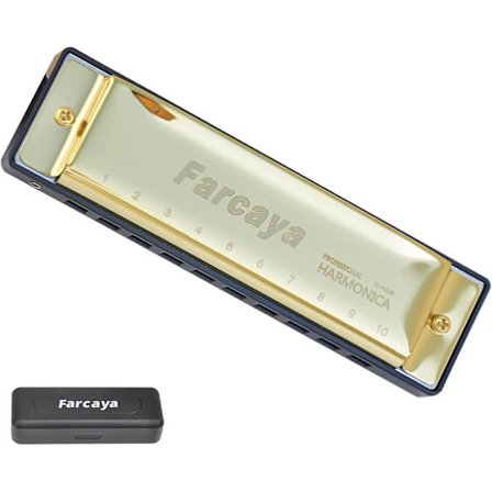 Harmonikka Lapsille, Opiskelijoille, Aloittelijoille, Aikuisten Blues-Harmonikka Diatoninen C-Ääni 10 Reikää 20 Sävelmää Metalli Suupilli Kovan 