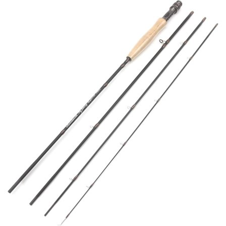 /EA/8FT 9FT Fluefiskestang Kulfiber Korkhåndtag 4 Sektioner 2.4M 2.7M Let Gedde Fisk Ørred Stang Sø Flod Strøm Fluestang Pesca (Farve :