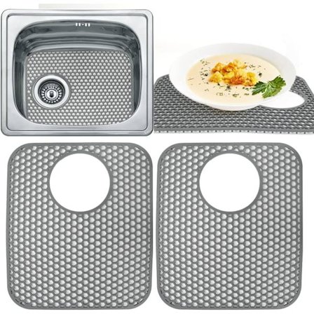 2 Pakkaa Silikoninen Astianpesualtaan Alusta Taitettava Liukumaton Keittiön Astianpesualtaan Alusta Kylpyhuone