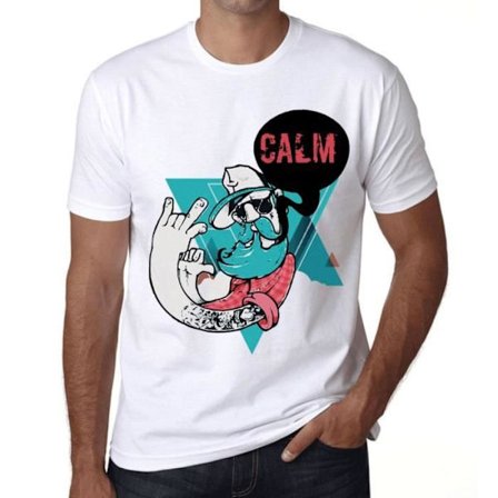 T-shirt herr Funky Grampa Calme – Funky Grampa Calm – Vintagesvart T-shirt