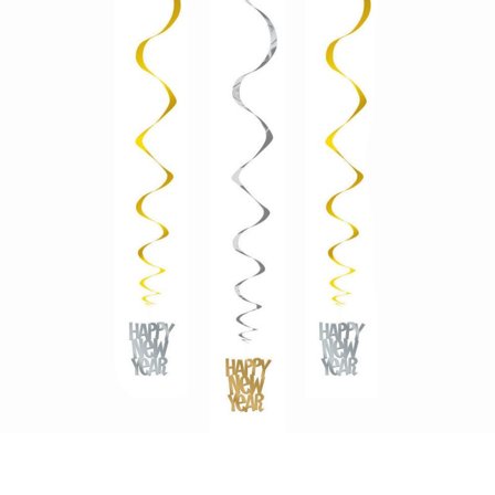 Hængende nytårsdekoration 3-pak