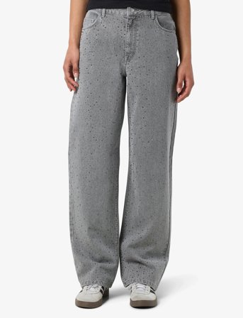 NOISY MAY Nmjannel Hw Loose Jeans Fo084Lg Noos - Grey - 27 x 30