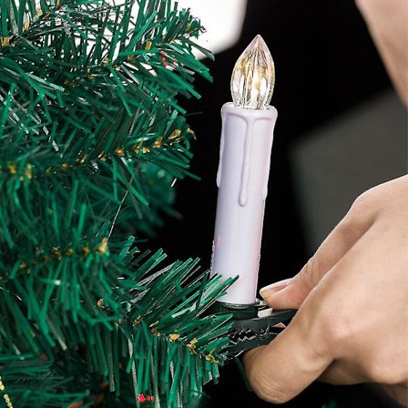 Uuden vuoden ja joulukuun LED-kynttilät liekittömät kaukosäätimellä sisustukseen