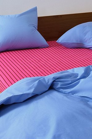 Jotex - Faconsyet Lagen Økologisk Cerice/rust - SIMA - Køb Faconsyede lagener hos Jotex