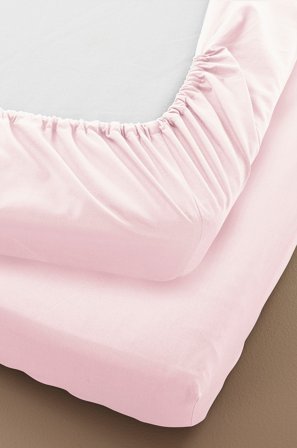 Jotex - Percale Mini Dra-på-laken - Økologisk Pudderrosa - ZACK - Kjøp Laken hos Jotex