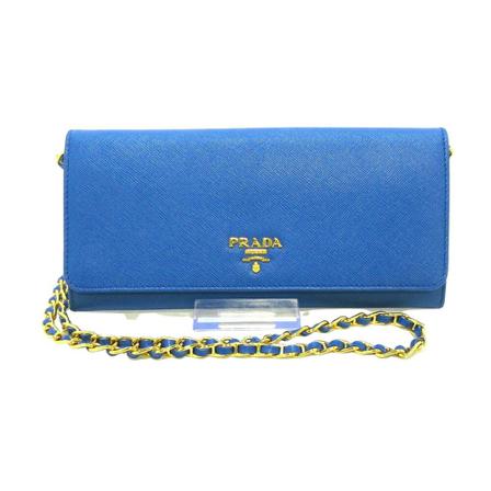 Prada Vintage, Clutches Blauw, Dames, Maat:ONE Size