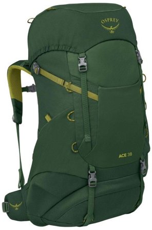 Osprey Ace 38L Kids Green Canopy/Matcha Green - Vandringsryggsäckar
