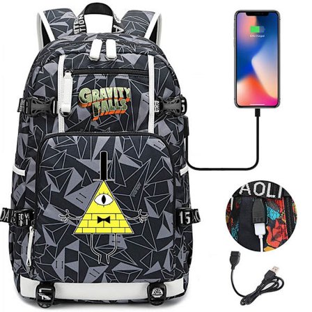 Disney Gravity Falls Ryggsäck Girls Boys School Bag Large Capacity Bag style 4