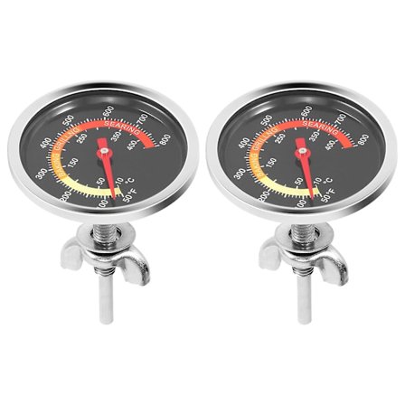 BBQ Grill Temperaturmåler, Kullgrill Smoker Temperaturmåler Pit BBQ Pizzaovn Th