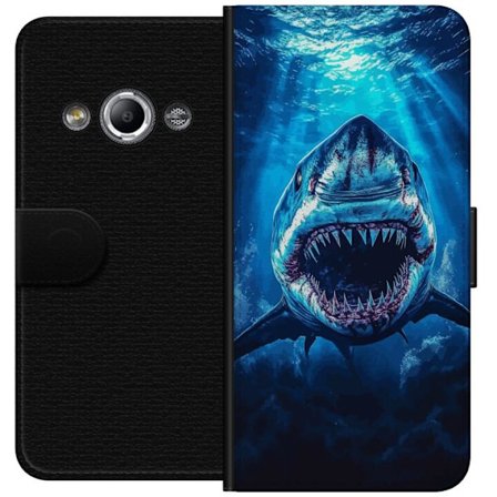 Kompatibelt Lommeboketui til Samsung Galaxy Xcover 3 Vithaj i mörker