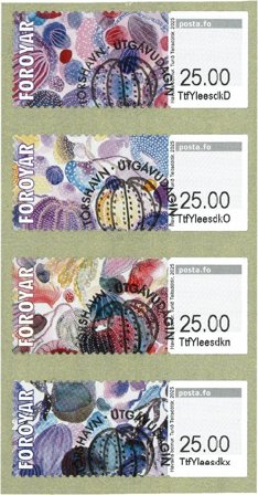 Færøerne - Frankeringsmærker 2025: På havets bund - Stemplet sæt 4v