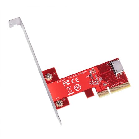 PCIe3.0 X4 til Oculink SFF 8612-adapterkort Høj sømløs forbindelseshastighed til NVMe SSD'er SFF-8639-grænseflader