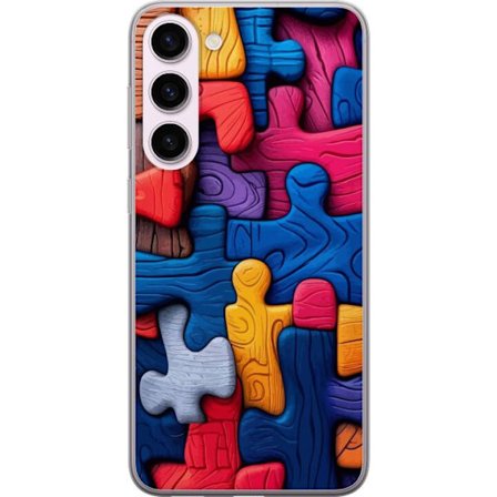 Yhteensopiva Puhelinkuori Samsung Samsung Galaxy S23+ Leikkisä kuvitus Stitchin kanssa vaaleanpunaisissa omenoissa pehmeässä pastellidesignissa, jo