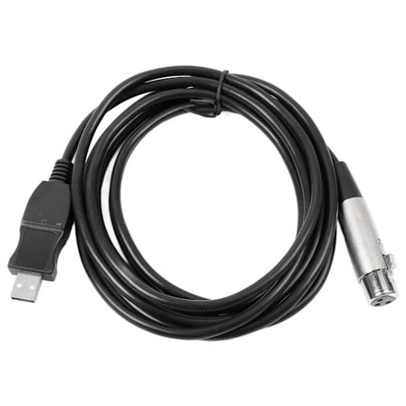 USB til XLR Mikrofonkabel Professionel Stabil Signaludgang Optagelse USB til XLR Mikrofon Konverteringskabel til PC 3m/9.8ft 0.2