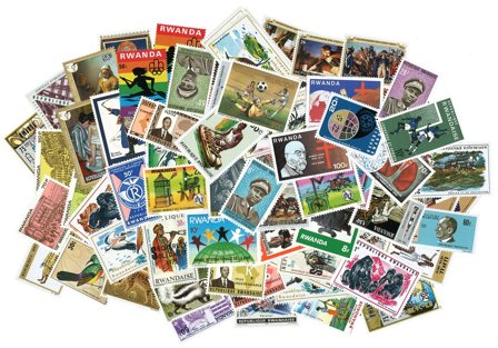 Rwanda - 865 forskellige frimærker