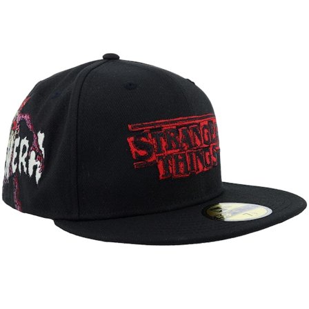 New Era - Svart Caps - Stranger Things 59FIFTY Black/Scarlet Fitted @ Hatstore
