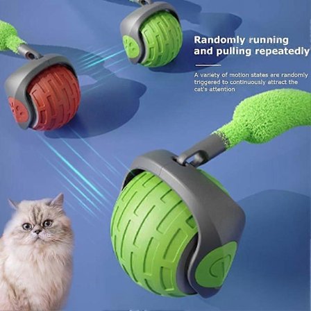 Interaktiv Elektrisk Rullende Ball Treningsleker for Katt Hund Kjæledyr USB Oppladbar