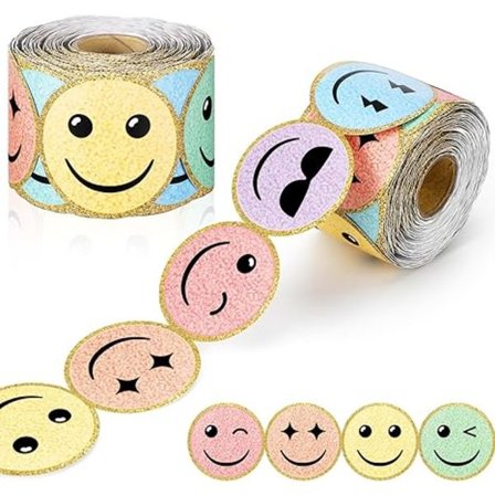 5,5 cm x 10 m Glad Ansikte Anslagstavla Kant Färgstark Leende Anslagstavla Trim Kant för Tillbaka till Skolan Klassrum Svarta Tavlan Dekoration