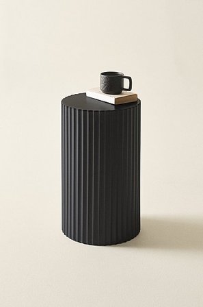 Jotex - Bijzettafel ø 30 Cm - Laag Zwart Zwart - LUNDEN - Koop Sidetables & bijzettafels bij Jotex