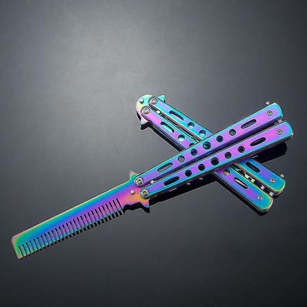 ButterflyCombCsgoGameKnifeMoldNoviceTrainingThrowingKnifeMaintenanceFreefallOutdoor