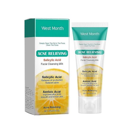 Salicylsyra Rengöring - Anti-Akne, Återfuktande, Oljekontroll, Lugnande Hud, 100g