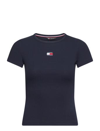 Tjw Slim Badge Rib Tee Navy Tommy Jeans