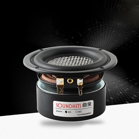 3-tums bashögtalare subwoofer högtalare Hifi förstärkare högtalare 25w hemaudio kolfiberbassäng vattentät bilmodifierad högtalare 1st