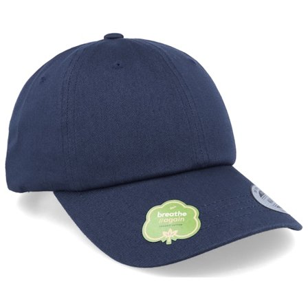 Yupoong - Blauw adjustable Cap - Organic Navy Dad Cap @ Hatstore