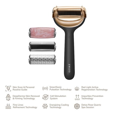 GESKE MicroNeedle Face & Body Roller 9 in 1 Gray, Skincare, Ansigtsbehandling, Skin Roller